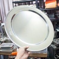 Mâm tròn inox SUS304 cao cấp 45/52cm (loại dày 3.0mm)