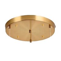 Mâm tròn inox vàng cho đèn chùm đèn thả