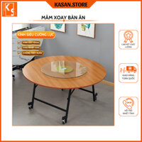 Mâm Xoay Bàn Ăn Kính Cường Lực 10mm - Quay Êm - Sang Trọng - Tiện Lợi Cho Gia Đình, Nhà Hàng