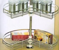 Mâm Xoay Góc 3/4 Inox Nan Vuông Edel SJ800A