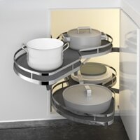 Mâm xoay góc tủ bếp hình lá chống trượt Taura MG004F