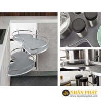 Mâm xoay hình lá nan dẹt thép phủ nano Garis GS03N.90L/R