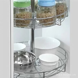 Mâm xoay tròn inox Newera TR-360