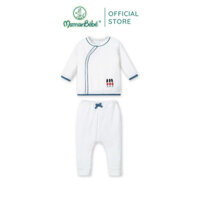 (MamanBébé chính hãng) Bộ dài tay cúc lệch La Pomme Chú lính chì - Trắng