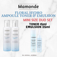 Mamonde floral hydro ampoule toner / emulsion kích thước nhỏ