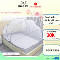 Màn bán nguyện xếp có viền vải dưới mùng ngủ chống muỗi tự bung gấp gọn KINH ĐÔ cao 1m2.