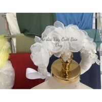 Mấn - cài tóc hoa voan áo dài hỏi cưới tiệc đi chơi