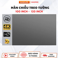 Màn Chiếu Chống Ánh Sáng LED, Màn Phản Quang 100/120 Inch Chống Ánh Sáng, Treo Tường HD 3D Rèm Vải