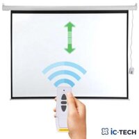 Màn chiếu điện 170 inch có remote điều khiển