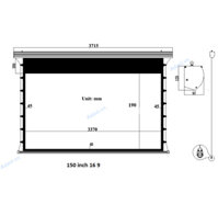 Màn chiếu Tab-Tension Da-lite 150inch tỷ lệ 16 9