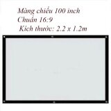 Màn chiếu treo tường 100 inch (2.2m x 1.25m)