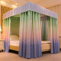 Màn chống muỗi cung đình che nắng rèm giường rèm ngủ phong cách công chúa khép kín tích hợp chống b