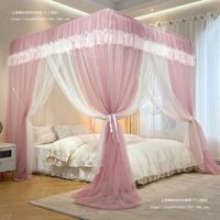 Màn Chống Muỗi Đặt Sàn Phòng Ngủ Gia Đình Phong Cách Công Chúa Rèm Dày Dặn1Gạo8Tài Khoản Hoa Văn Cung Đình Trên Giường20