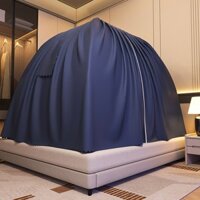 Màn Chống Muỗi Rèm Che Nắng Yurt Vải Chống Bụi Riêng Tư Khóa Kéo Chắn Gió Đầy Đủ Bao Quanh Rèm Giường Không Gian Rộng Yu