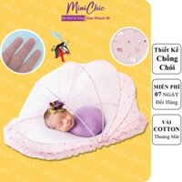 Màn chụp cho bé, mùng xếp thông minh, màn chụp gấp gọn cho bé chống muỗi chống chói