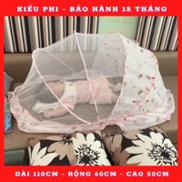 Màn chụp chống muỗi tự bung cho bé sơ sinh, trẻ em, bé nhỡ, mùng chụp bé lớn gấp gọn cao cấp Kiều PHi