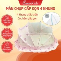 Màn Chụp Gấp Gọn Cho Bé Emmakids, Màn Chụp Sơ Sinh Từ 0 Đến 4 Tuổi Chắc Chắn, Chất Vải Cao Cấp, Thoáng Khí