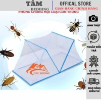 Màn chụp gấp gọn thông minh, mùng chụp tự bung đỉnh chóp đỉnh vuông 1m2 1m6 1m8 2m2