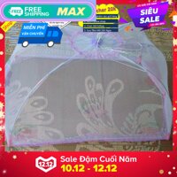 Màn chụp Kinh Bắc Cho Bé - Hoa tuylip 100x70x45cm(DxRxC) [bonus]