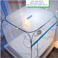 Màn Chụp Mùng Chụp Đỉnh Vuông - Vải dày mắt màn nhỏ -Khung thép cacbon Siêu bền