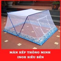 Màn chụp tự bung Cao Cấp người lớn, Mùng ngủ chụp tự bung 1m 1m2 1m4 1m6 1m8 2m2 xếp thông minh gấp gọn
