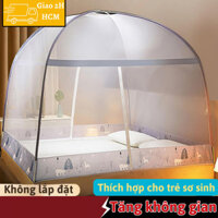 Màn Chụp Tự Bung Cho Người Lớn Voi.Baby Mùng Chụp Tự Bung Cửa Đôi Cao Cấp Lưới Chống Muỗi Gấp Gọn Tiện Lợi 1m5x2m 1m8x2m