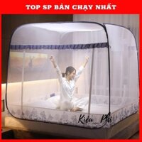 Màn chụp tự bung chống muỗi người lớn gấp gọn Kiều Phi - Mùng chụp tự bung khung 1m6 1m8 2m2 cao cấp