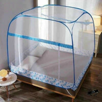 Màn chụp tự bung đỉnh vuông - Mùng chụp người lớn gấp gọn tiện dụng 1m6 1m8 2m2 cao cấp