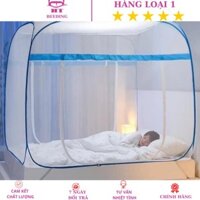 Màn Chụp Tự Bung Đỉnh Vuông HT, 2 Khóa Sắt Sire To, Mắt Màn Nhỏ Đỉnh Cao 1m70, Màn Căng Đẹp