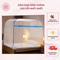 Màn Chụp Tự Bung Đỉnh Vuông Nhất Nhất, Kích Thước 1m6x2m, 1m8x2m, 2mx2m2, Bảo Hành 24 Tháng