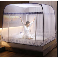 Màn chụp Tự Bung Đỉnh Vuông Cao Cấp Màn Rộng Dãi Mắt Nhỏ Chống Muỗi rất hiệu quả