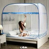 Màn chụp tự bung gấp gọn đỉnh vuông mùng chống muỗi loại 1 người lớn cao cấp 1m6, 1m8, 2m loại đẹp Misyhome