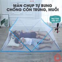 Màn chụp tự bung khung xếp cao cấp, gấp gọn tiện dụng, Mùng chụp tự bung