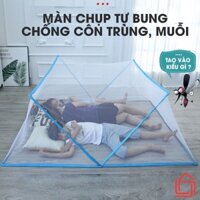 Màn chụp tự bung khung xếp cao cấp, gấp gọn tiện dụng, Mùng chụp tự bung