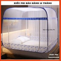 Màn chụp tự bung Kiều Phi đỉnh vuông 1m6 - 1m8 - 2m2 - Mùng chụp tự bung Cao Cấp Thông Minh Bảo Hành 18 tháng