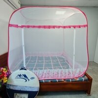 Màn Chụp Tự Bung Người Lớn Đỉnh Vuông Cao Cấp - Mùng khung Tự Bung Thông Minh