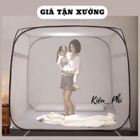 Màn chụp tự bung người lớn đỉnh vuông, chóp - Mùng chụp tự bung gấp gọn tiện dụng 1m2 1m6 1m8 2m2 cao cấp