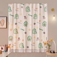 Màn Cửa Dán Tường 2 lớp Họa Tiết Khủng Long, Thỏ, Xương Rồng, Gấu Decor Phòng Bé Trai Bé Gái Dễ Thương - DNT HomeKids