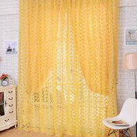 Màn Cửa Sổ Hoa Văn Hoa Hồng Sheer Voile Voan Diềm Ban Công Màn