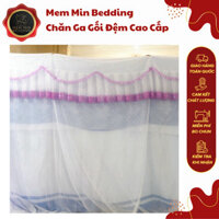 Màn Dây Mùng Ngủ Cao Cấp, Màn Tuyn Ren Lạnh Thái Có Cửa Chống Muỗi Hiệu Quả - Memminbedding