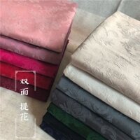 [Mận đỏ] YSXX Vải lanh Cotton nguyên chất dày hai mặt Jacquard thu đông Quần áo có đệm Áo khoác Hanfu Áo choàng vải thủ công