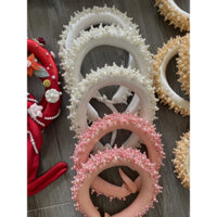 Mấn đội đầu cô dâu sang trọng, kết hạt pha lê