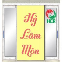 Màn hạt nhựa Nội thất Công ty Hai Con Rồng, Code 851 Chữ Hỷ Lâm Môn. Kích cỡ (DxR): 200 cm x 100 cm