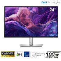 Màn hình 24.07-inch Dell P P2425H IPS 16:10; FHD+ (1920x1200); 300 cd/m2; 100Hz; VESA (100x100); DP + VGA + HDMI + Type-C; (Cable DP to DP + Cable TypeC); 3Y(P2425H)