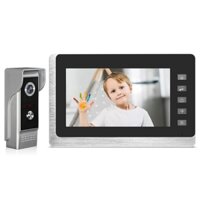 Màn hình 7 inch Cửa Video có dây Bộ dụng cụ chuông cửa điện thoại Hệ thống liên lạc Video Hỗ trợ mở khóa, giám sát an ninh gia đình