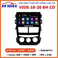 Màn Hình 9 inch Cho Xe VIOS 2018-2021, Đầu DVD Android Tiếng Việt Kèm Mặt Dưỡng Giắc Zin Xe TOYOTA VIOS