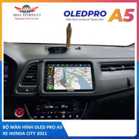 Màn hình android cho ô tô OLEDPRO A5. kèm dưỡng jack zin xe HRV 2015-2020.Ram 4G Rom 32G 8 nhân, có quạt tản nhiệt.