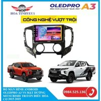 MÀN HÌNH ANDROID ĐẦU DVD GẮN TAPLO CHO XE MITSUBISHI TRITON ĐIỀU HÒA CƠ 2015-2019 màn hình android OLEDPRO A3 GIÁ RẺ