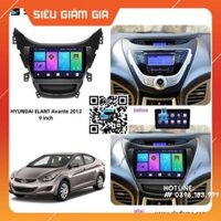 MÀN HÌNH ANDROID + MẶT DƯỠNG HUYNDAI ELANTRA 2012-2013+JAK CẮM ZIN  HỔ  TRỢ LẮP ĐĂT