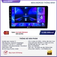 Màn Hình Android Ô Tô TIFO QS450 9 Inch – Snapdragon 8 Nhân, RAM 4GB, DSP ADI, Android 13
